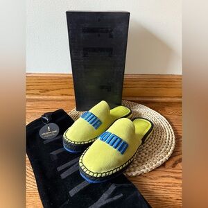 Puma Lime Green and Blue Slippers PUMA Fenty Espandrille women’s US 6,5
